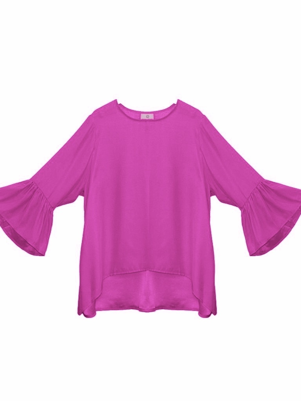 LaRoque Ivy Top Plum Silk Tunic Blouse One Size Fits Most OSFM